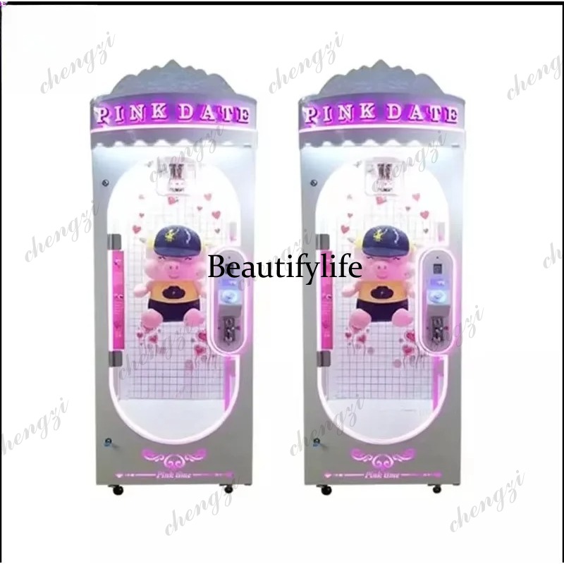 Arcade Vending Machines - A81 Indoor Pink Date Doll Aluminium-Schienen-Scherenautomat