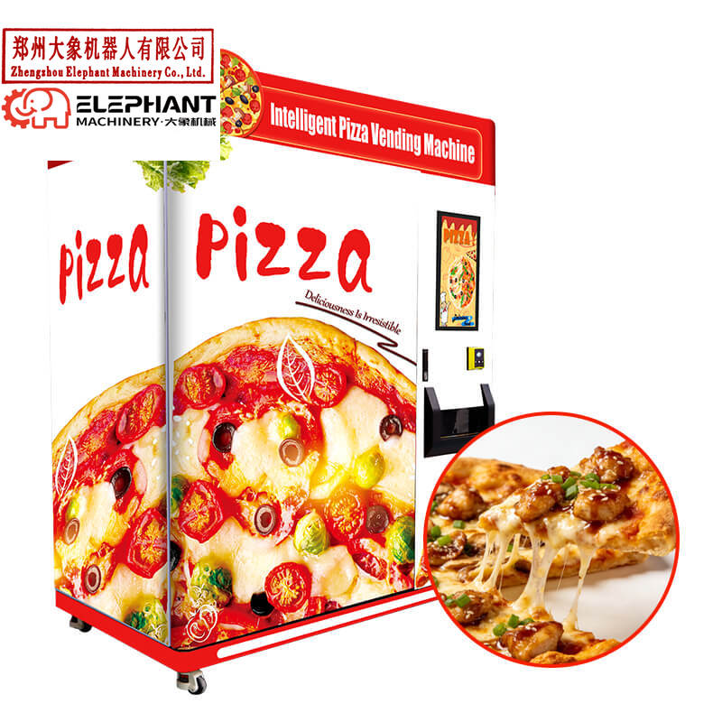 Commercial Vending Machine - Maßgefertigter Beliebter 55-Zoll-Touchscreen XY-Achsen Kommerzieller Schnellmahlzeiten-Frischlebensmittel-Heißpizza-Verkaufsautomat