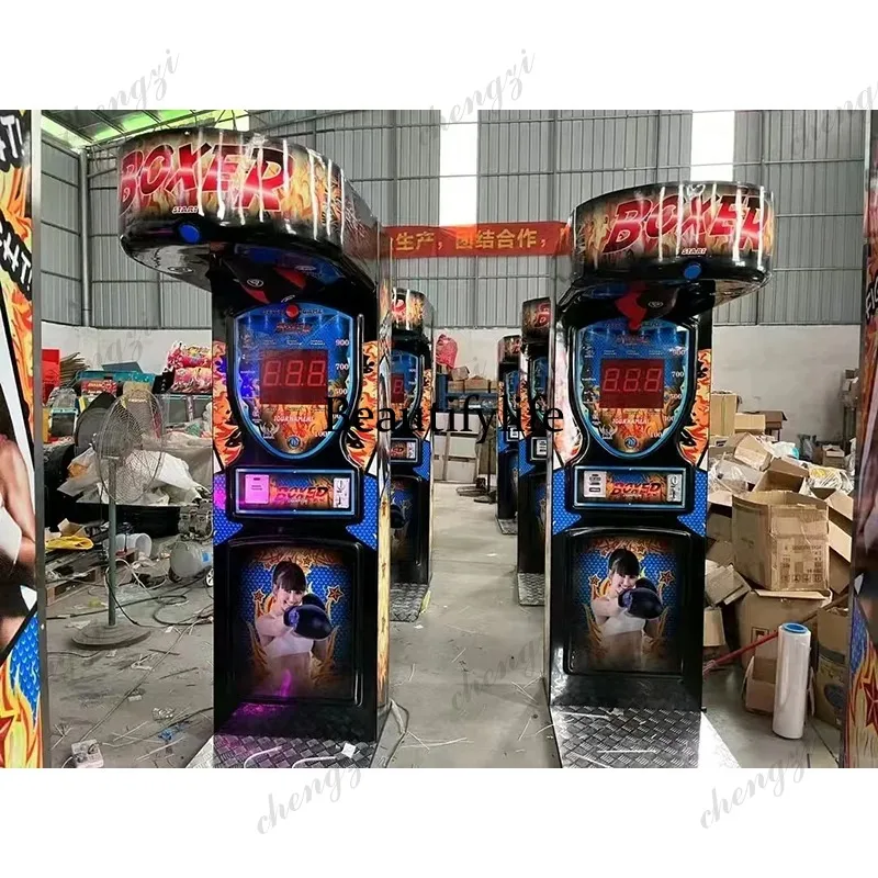 Arcade Games & Vending Llc Photos - HR Indoor-Sportboxautomat, münzbetrieben, Arcade-Einlösungssystem, Street-Boxing, Metallkonstruktion