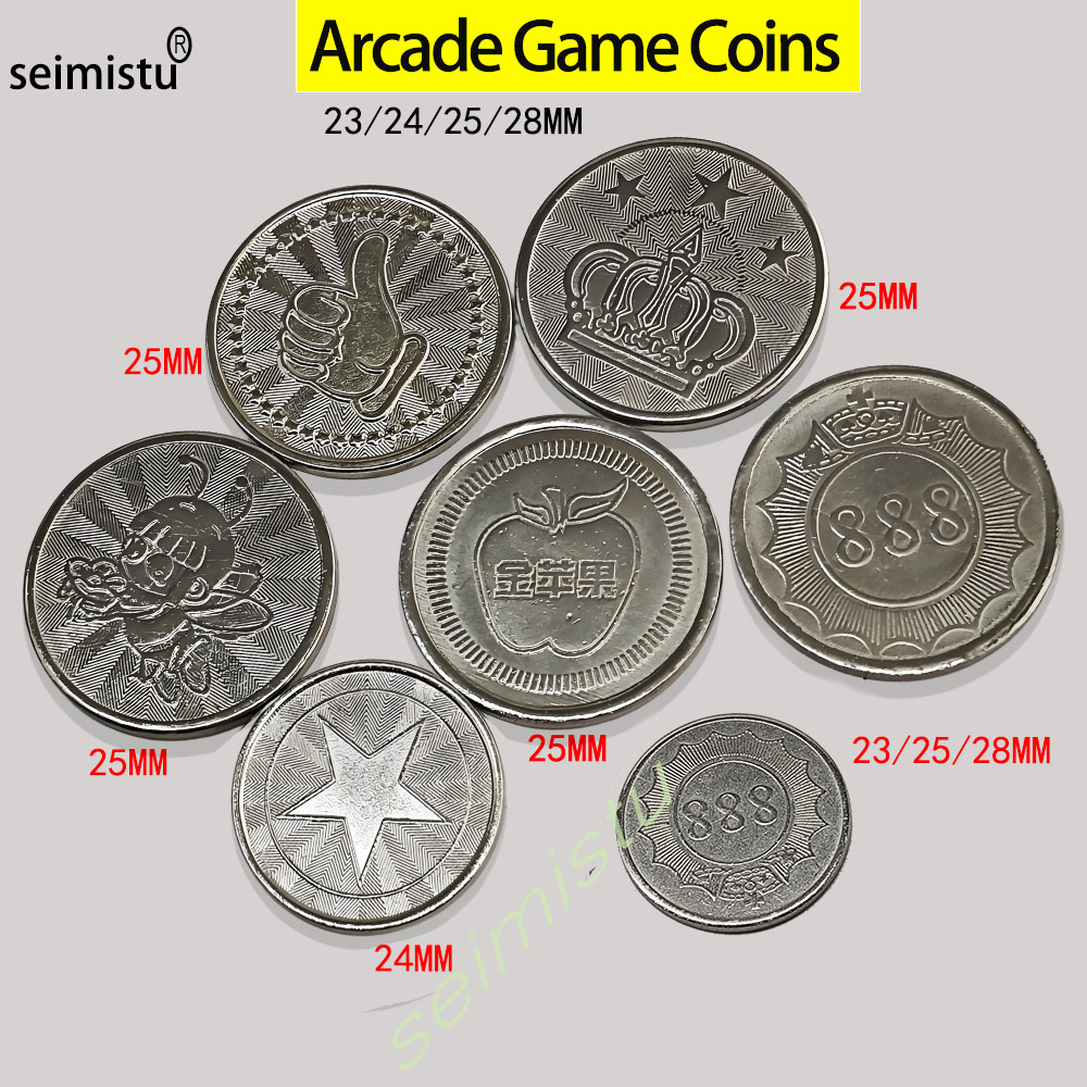 Token Coin Mechanism - 100 stücke Edelstahl 23/24/25mm Tokens Crown