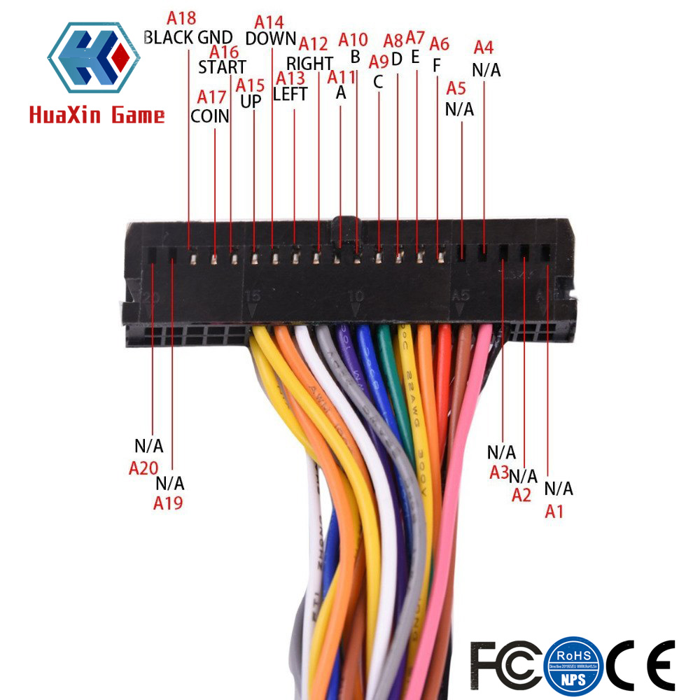 Arcade 40-poliger Schrank-Kabe – Arcade Button Pcb Bewertung und Preis
