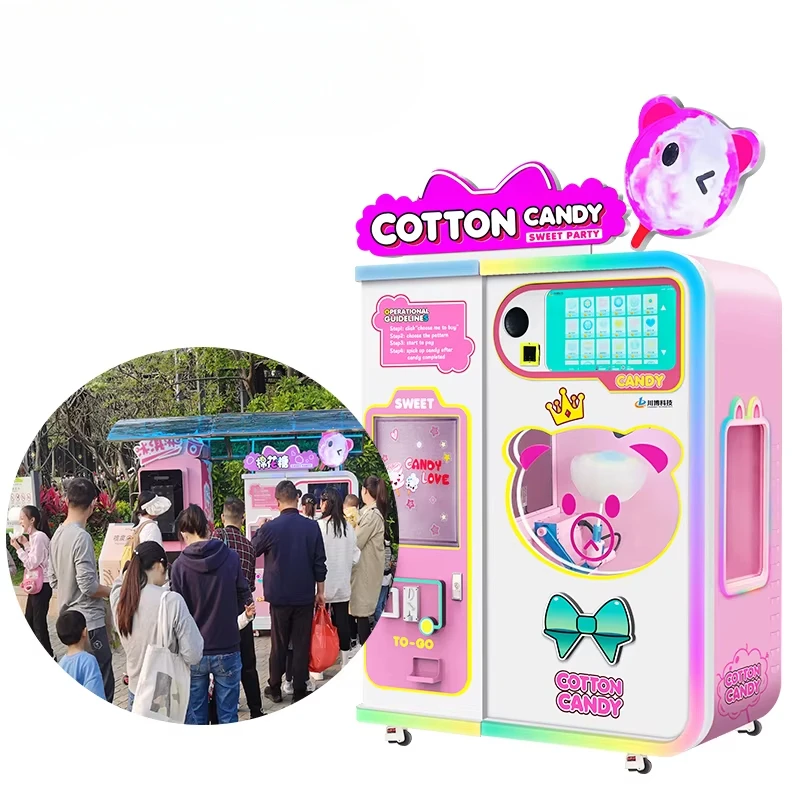 Maßgeschneiderte Zuckerwattema – Commercial Vending Machine Bewertung und Preis